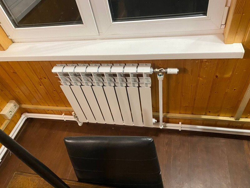 Отопление от газгольдера в Красногорске под ключ - алюминиевые радиаторы